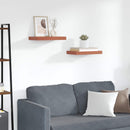 vidaXL Falpolc Falra szerelhető 2 pcs Piros 40 x 23,5 x 4 cm Faanyag