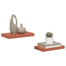 vidaXL Falpolc Falra szerelhető 2 pcs Piros 40 x 23,5 x 4 cm Faanyag