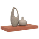 vidaXL Falpolc Falra szerelhető tárolóval Piros 50 x 23 x 4 cm Faanyag