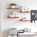 vidaXL Falpolc Falra szerelhető 4 pcs Piros 50 x 23 x 4 cm Faanyag