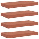 vidaXL Falpolc Falra szerelhető 4 pcs Piros 50 x 23 x 4 cm Faanyag