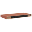 vidaXL Falpolc Falra szerelhető 4 pcs Piros 50 x 23 x 4 cm Faanyag