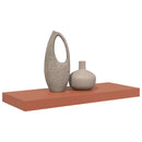 vidaXL Falpolc Falra szerelhető tárolóval Piros 50 x 23 x 4 cm Faanyag