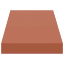 vidaXL Falpolc Falra szerelhető tárolóval Piros 60 x 23 x 4 cm Faanyag