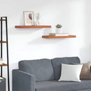 vidaXL Falpolc Falra szerelhető 2 pcs Piros 50 x 23 x 4 cm Faanyag