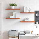 vidaXL Falpolc Falra szerelhető 4 pcs Piros 50 x 23 x 4 cm Faanyag