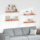 vidaXL Falpolc Falra szerelhető 4 pcs Piros 80 x 23,5 x 4 cm Faanyag