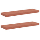 vidaXL Falpolc Falra szerelhető 2 pcs Piros 90 x 23,5 x 4 cm Faanyag