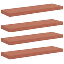 vidaXL Falpolc Falra szerelhető 4 pcs Piros 90 x 23,5 x 4 cm Faanyag