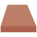 vidaXL Falpolc Falra szerelhető Piros 120 x 23,5 x 4 cm Faanyag