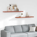 vidaXL Falpolc Falra szerelhető 2 pcs Piros 120 x 23,5 x 4 cm Faanyag