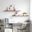 vidaXL Falpolc Falra szerelhető 2 pcs Piros 120 x 23,5 x 4 cm Faanyag