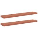vidaXL Falpolc Falra szerelhető 2 pcs Piros 120 x 23,5 x 4 cm Faanyag