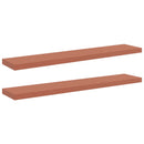 vidaXL Falpolc Falra szerelhető 2 pcs Piros 120 x 23,5 x 4 cm Faanyag