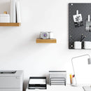 vidaXL Falpolc Falra szerelhető Barna 23 x 23,5 x 4 cm Faanyag