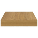 vidaXL Falpolc Falra szerelhető 4 pcs Barna 23 x 23,5 x 4 cm Faanyag
