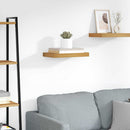 vidaXL Falpolc Falra szerelhető Barna 40 x 23,5 x 3,8 cm Szerelt Fa
