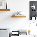 vidaXL Falpolc Falra szerelhető Barna 40 x 23,5 x 4 cm Faanyag