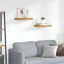 vidaXL Falpolc Falra szerelhető 2 pcs Barna 40 x 23,5 x 4 cm Faanyag