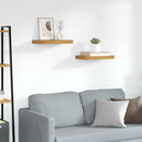 vidaXL Falpolc 2 db Barna 40 x 23,5 x 3,8 cm Szerelt Fa