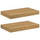 vidaXL Falpolc 2 db Barna 40 x 23,5 x 3,8 cm Szerelt Fa