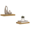 vidaXL Falpolc Falra szerelhető 2 pcs Barna 40 x 23,5 x 4 cm Faanyag