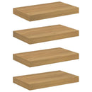 vidaXL Falpolc Falra szerelhető 4 pcs Barna 40 x 23,5 x 4 cm Faanyag