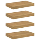 vidaXL Falpolc 4 db Barna 40 x 23,5 x 3,8 cm Szerelt Fa