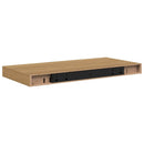 vidaXL Falpolc Falra szerelhető tárolóval Barna 50 x 23 x 4 cm Faanyag