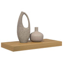 vidaXL Falpolc Falra szerelhető tárolóval Barna 50 x 23 x 4 cm Faanyag