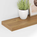 vidaXL Falpolc 2 db Barna 50 x 23,5 x 3,8 cm Szerelt Fa