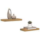 vidaXL Falpolc 2 db Barna 50 x 23,5 x 3,8 cm Szerelt Fa