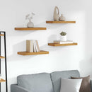 vidaXL Falpolc 4 db Barna 50 x 23,5 x 3,8 cm Szerelt Fa