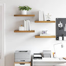 vidaXL Falpolc Falra szerelhető 4 pcs Barna 50 x 23 x 4 cm Faanyag