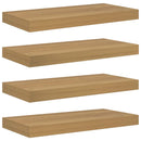 vidaXL Falpolc 4 db Barna 50 x 23,5 x 3,8 cm Szerelt Fa
