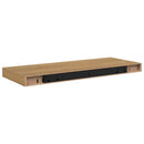 vidaXL Falpolc Falra szerelhető tárolóval Barna 60 x 23 x 4 cm Faanyag