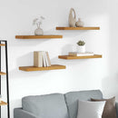 vidaXL Falpolc 4 db Barna 60 x 23,5 x 3,8 cm Szerelt Fa