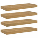 vidaXL Falpolc 4 db Barna 60 x 23,5 x 3,8 cm Szerelt Fa