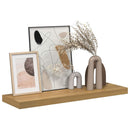 vidaXL Falpolc Falra szerelhető Barna 80 x 23,5 x 4 cm Faanyag
