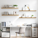 vidaXL Falpolc Falra szerelhető 4 pcs Barna 120 x 23,5 x 4 cm Faanyag