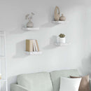 vidaXL Falpolc tárolóval 4 pcs Fehér márvány 23 x 23,5 x 4 cm Faanyag