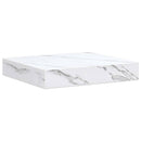vidaXL Falpolc tárolóval 4 pcs Fehér márvány 23 x 23,5 x 4 cm Faanyag