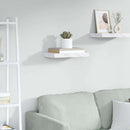 vidaXL Falpolc Falra szerelhető Fehér márvány 40 x 23,5 x 4 cm Faanyag