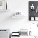 vidaXL Falpolc Falra szerelhető Fehér márvány 40 x 23,5 x 4 cm Faanyag