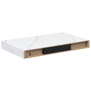 vidaXL Falpolc Falra szerelhető Fehér márvány 40 x 23,5 x 3,8 cm
