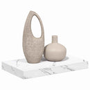 vidaXL Falpolc Falra szerelhető Fehér márvány 40 x 23,5 x 4 cm Faanyag