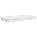 vidaXL Falpolc Falra szerelhető Fehér márvány 50 x 23 x 4 cm Faanyag