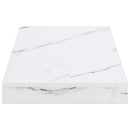 vidaXL Falpolc Falra szerelhető Fehér márvány 50 x 23 x 4 cm Faanyag