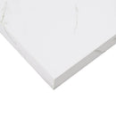 vidaXL Falpolc Falra szerelhető Fehér márvány 60 x 23,5 x 3,8 cm