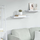 vidaXL Falpolc Falra szerelhető Fehér márvány 60 x 23,5 x 3,8 cm
